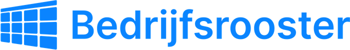 Bedrijfsrooster logo blauw